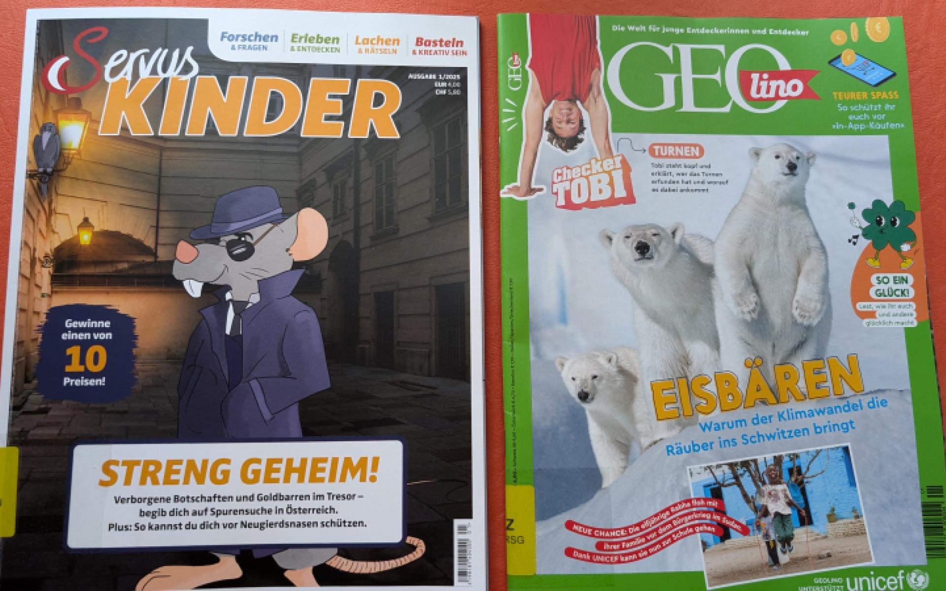 Geolino Cover, Servus Kinder Cover