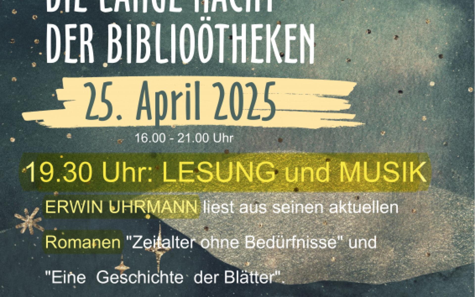 Plakat Lange Nacht